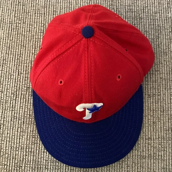 New Era Phillies wool baseball hat cap 59/50 only cap worn on field Philadelphia - Picture 8 of 17